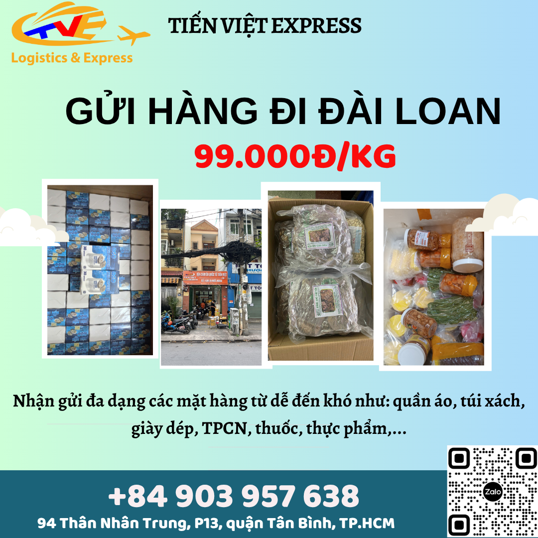Gửi hàng đi Đài Loan - Tiến Việt Express